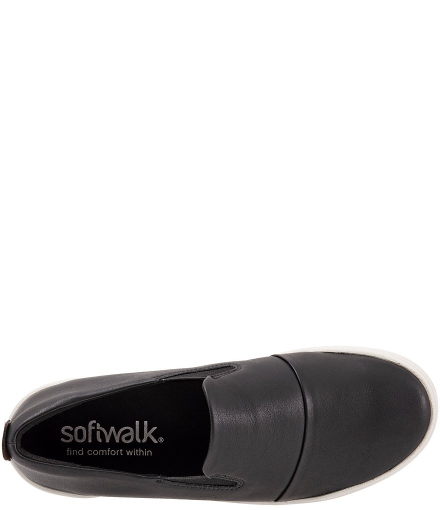 SoftWalk Alexandria Leather Slip-On Sneakers