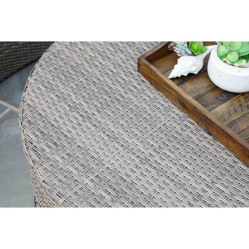 Cyprus 8pc Sectional with Sunbrella Fabric Gray - Canopy Home and Garden