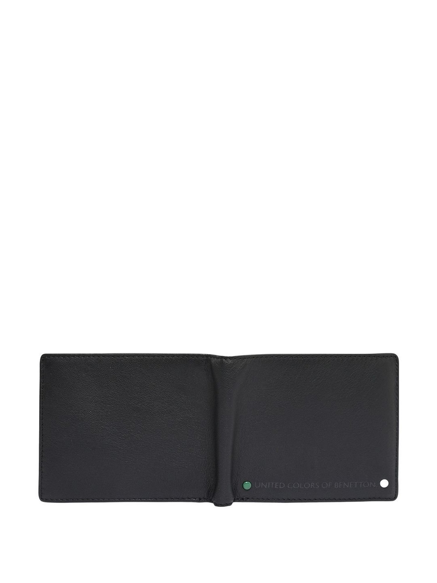 United Colors of Benetton Tereza Black Casual Leather Bi-Fold Wallet for men