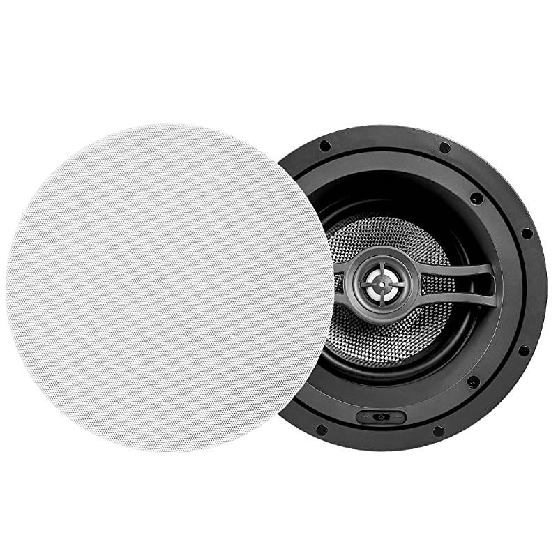6.5" Trimless Ceiling Speaker 90W LCR Home Theater Surround, Contour Switch, ACE670 (Single)