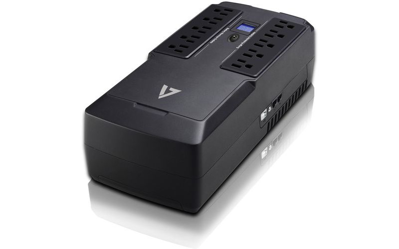 V7 UPS 750VA Desktop US - Desktop - 6 Hour Recharge - 120 V AC Input - 10