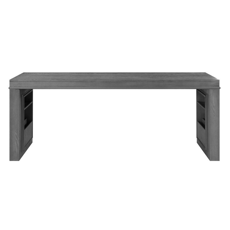 74" Vildreir Writing Desk with Hidden Storage Gray Oak - Acme Furniture