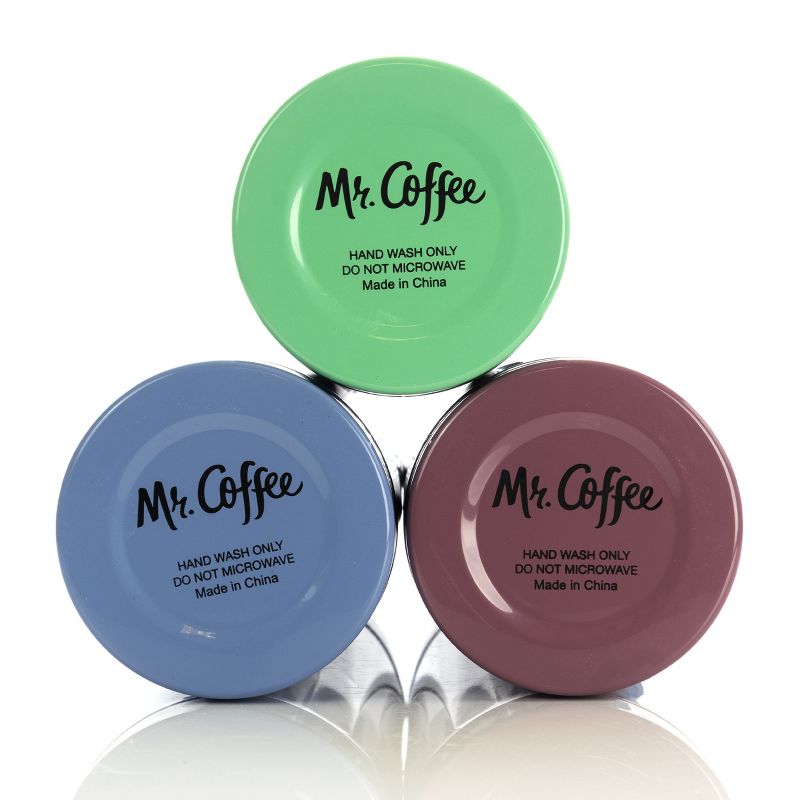 Mr. Coffee Javelin Pastel 15.5 Ounce Stainless Steel Thermal Travel Bottle Set