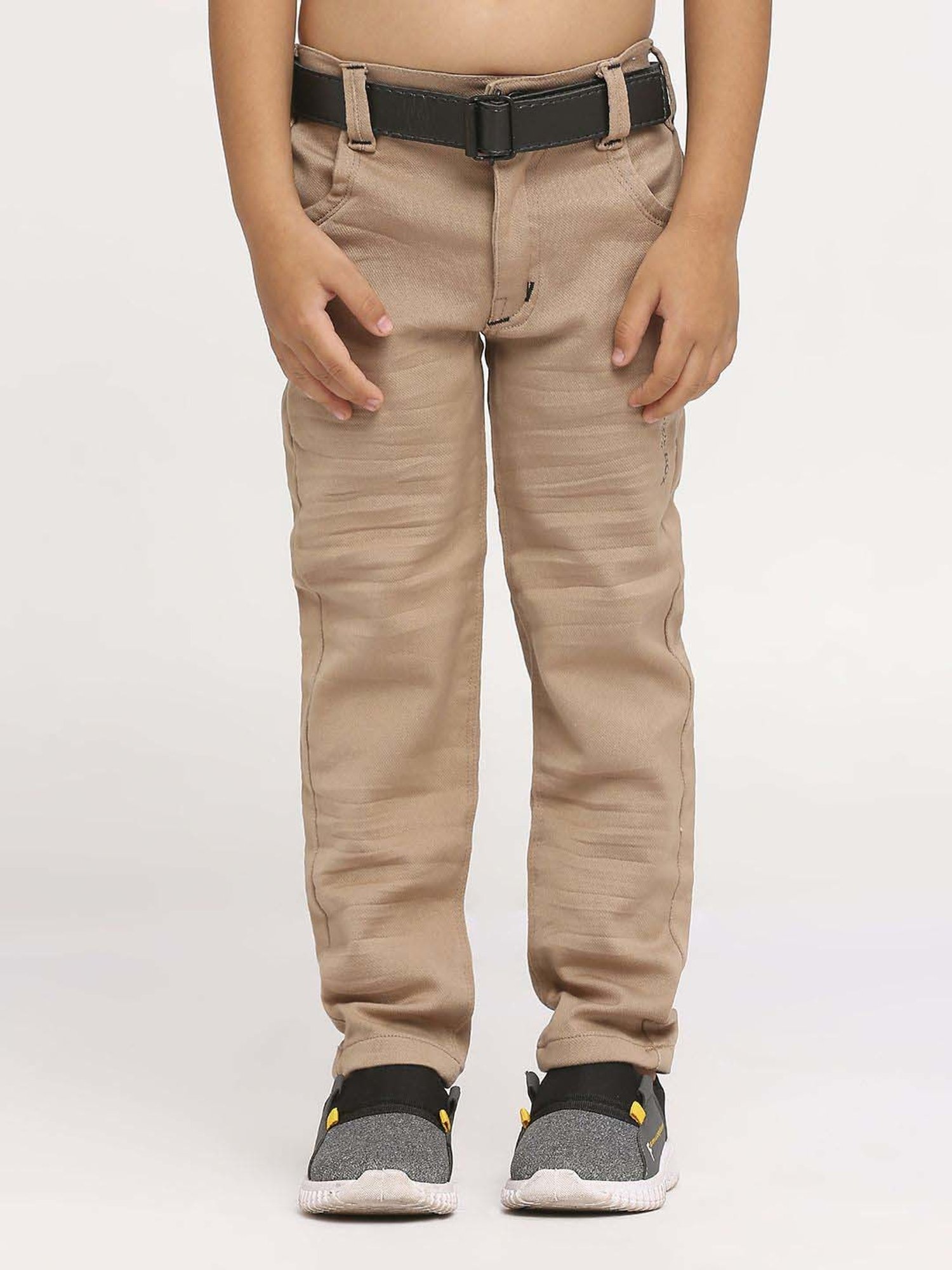 Kids Island Boys Black & Brown Printed Full Sleeves Clothing Set