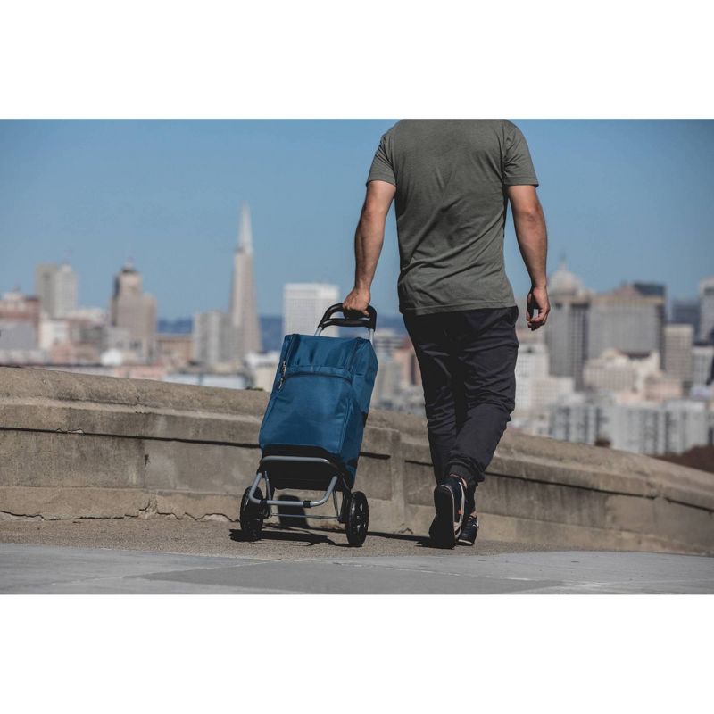Picnic Time Cart 18qt Cooler with Trolley - Navy