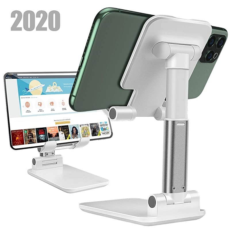 Phone StandAngle Height Adjustable Phone Stand for DeskFully Foldable Phone Holder StamdCradleDockTablet StandCompatible with All Mobile Phone