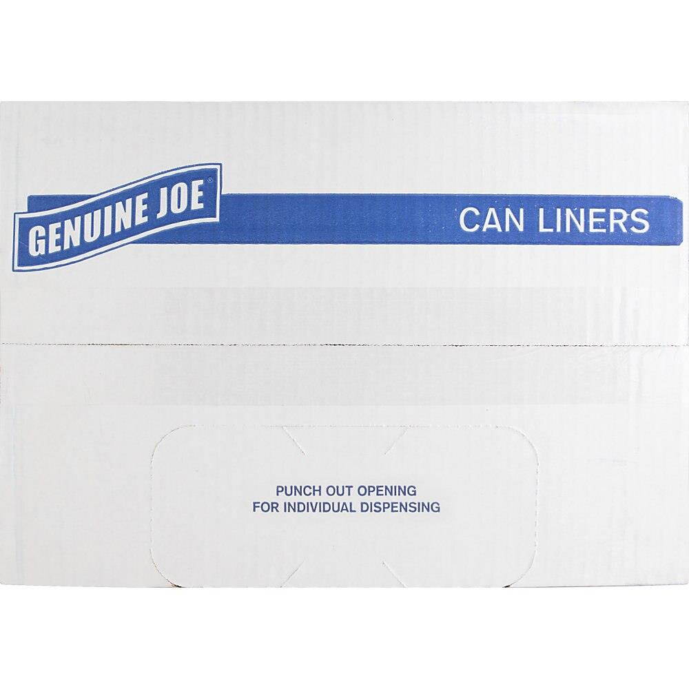 Genuine Joe Heavy-Duty Trash Bags 1.5 Mil 20-30 Gallon 100/CT Black 01532