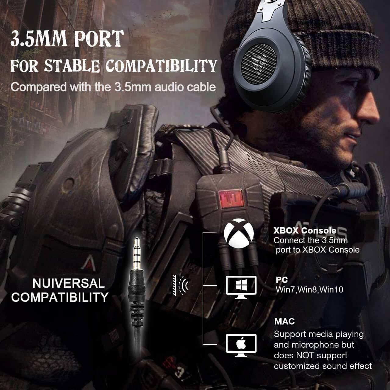 Gaming Headset, NUBWO Wired Gaming Headphones with Microphone and Volume Control for PC/Ps4/Xbox one 1 /Phone/Laptop
