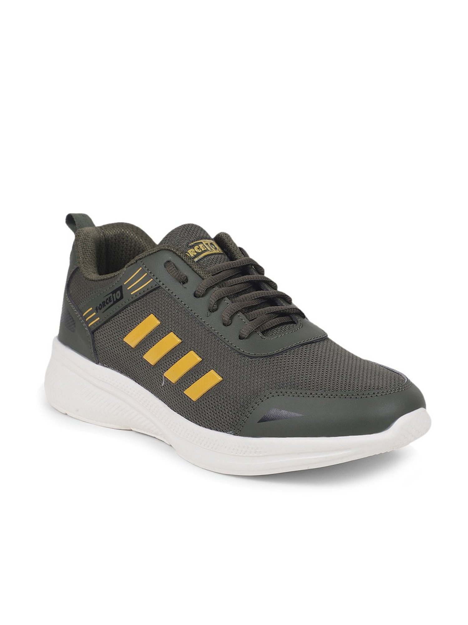 Force 10 by Liberty Men's PTRON-1EB Olive Running Shoes