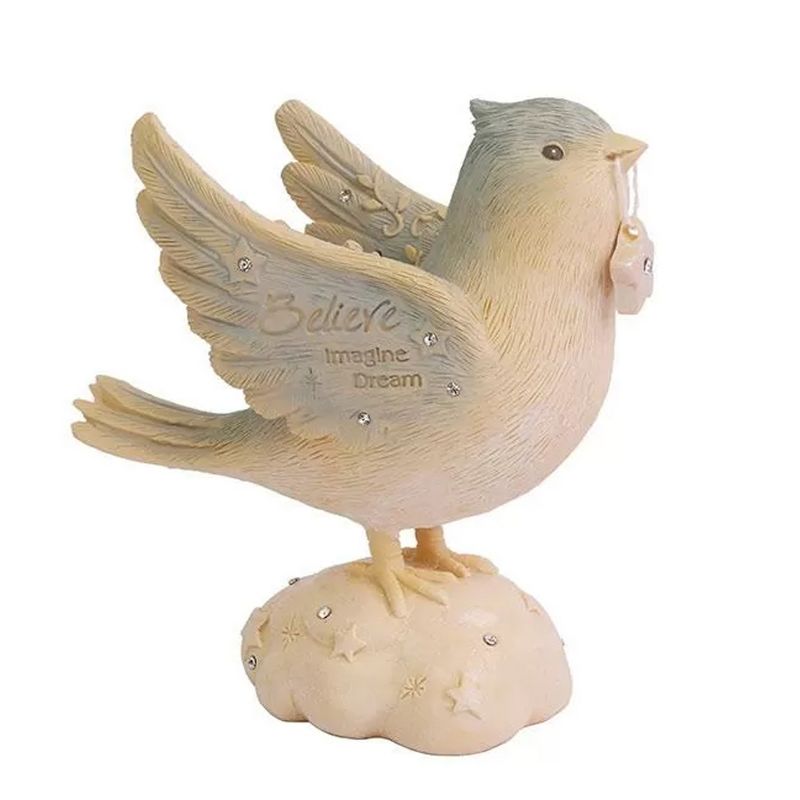 Foundations 4.25" Believe Bird Imagine Believe  -  Decorative Figurines