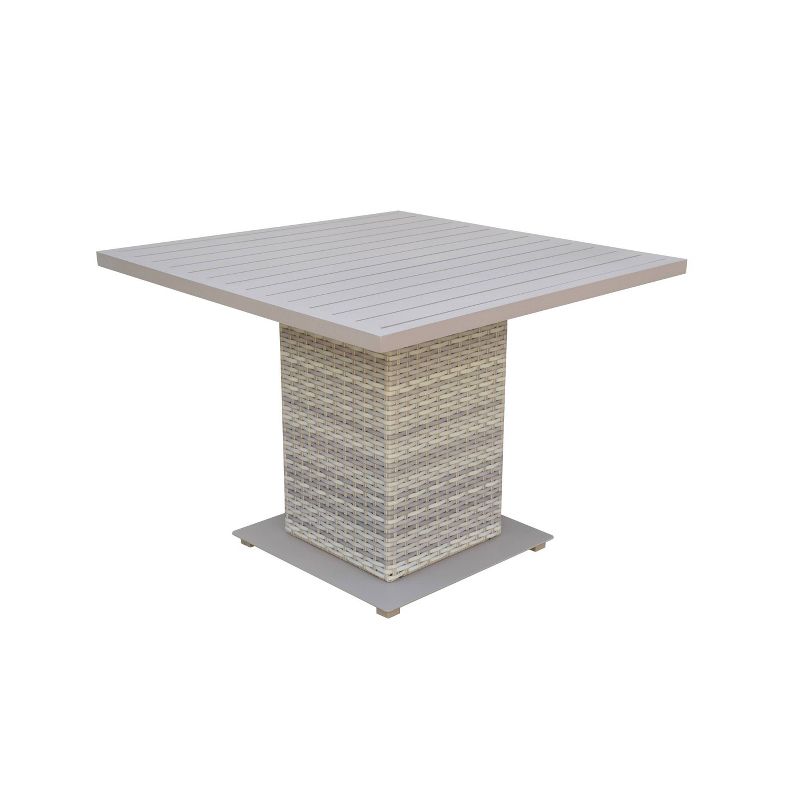 Fairmont 5pc Patio Dining Set - Light Gray - TK Classics