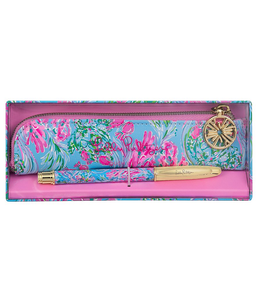 Lilly Pulitzer Best Fishes Ballpoint Pen with Pouch