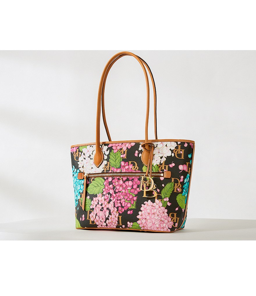 Dooney & Bourke Signature Hydrangea Monogram Collection Floral Tote Bag