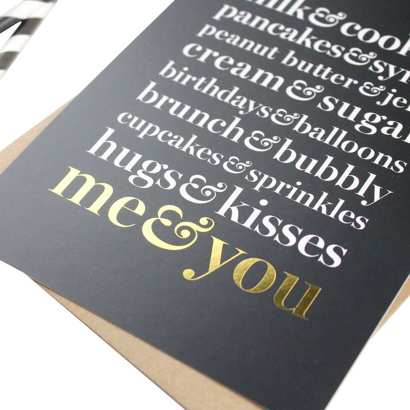 2ct "Me&You" Foil Art Cards Gold
