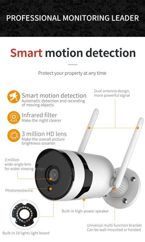 5MP 4-CH two-way voice intercom, night vision webcam, WIFI multi-channel remote monitoring, security monitor camera, CCTV camera system, wireless box camera monitoring kit