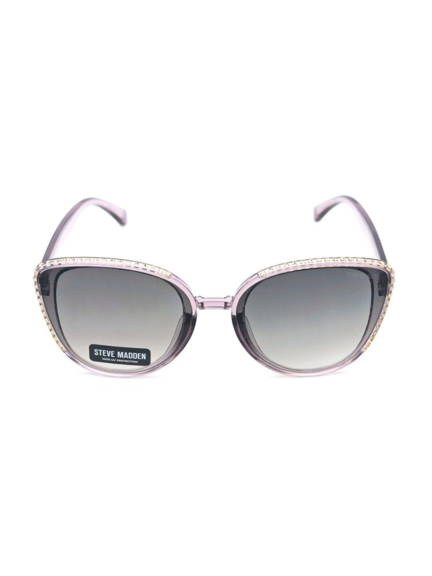 STEVE MADDEN Grey Round UV Protection Sunglasses for Women