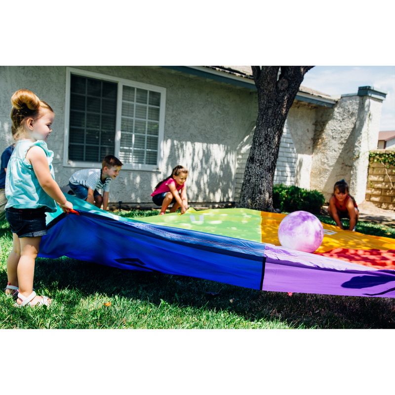 Pacific Play Tents Kids Play Parachute With Mesh Basket Center 12 Ft
