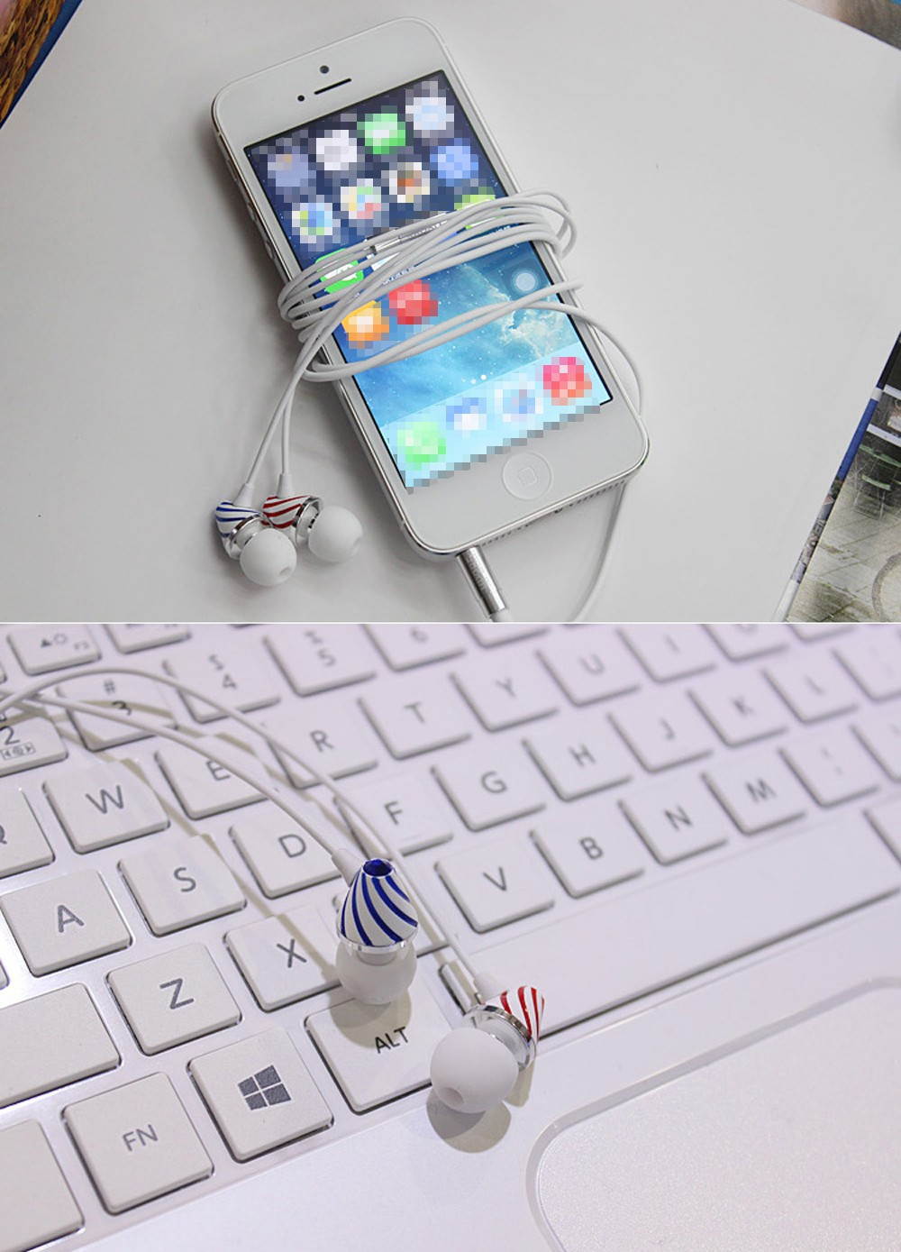 AB15439 MOAOL MP285 Metal Headphone in-Ear Earphone High Quality Wired Headset Lollipop Style with Mic for Cellphone Computer