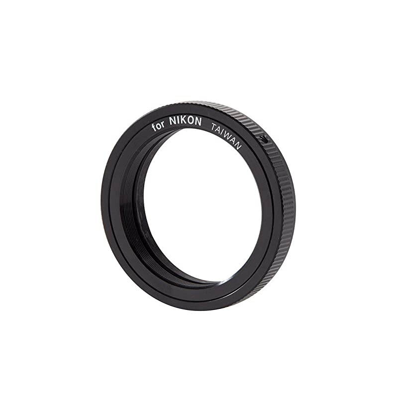 T-Adapter with SCT 5, 6, 8 with 9.25, 11, 14, Black (93633-A) & 93402 T-Ring for Nikon Camera Attachment