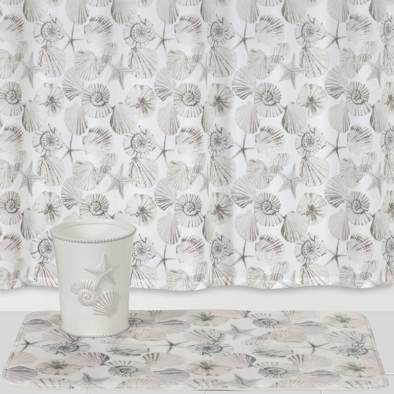 Shell Cove Bath Rug White - Creative Bath