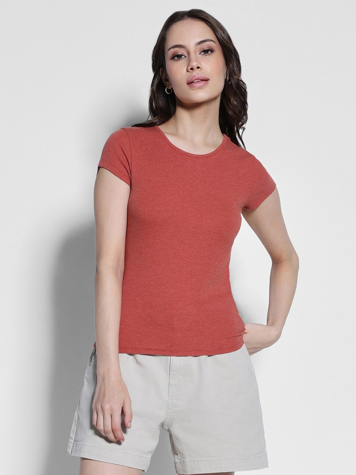 American Eagle Outfitters Red Slim Fit T-Shirt