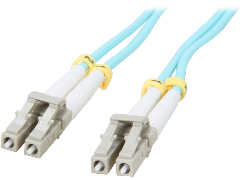 Fiber Optic Cable LC-LC 9/125 Duplex Single-Mode Fiber Cable Yellow 5 meters