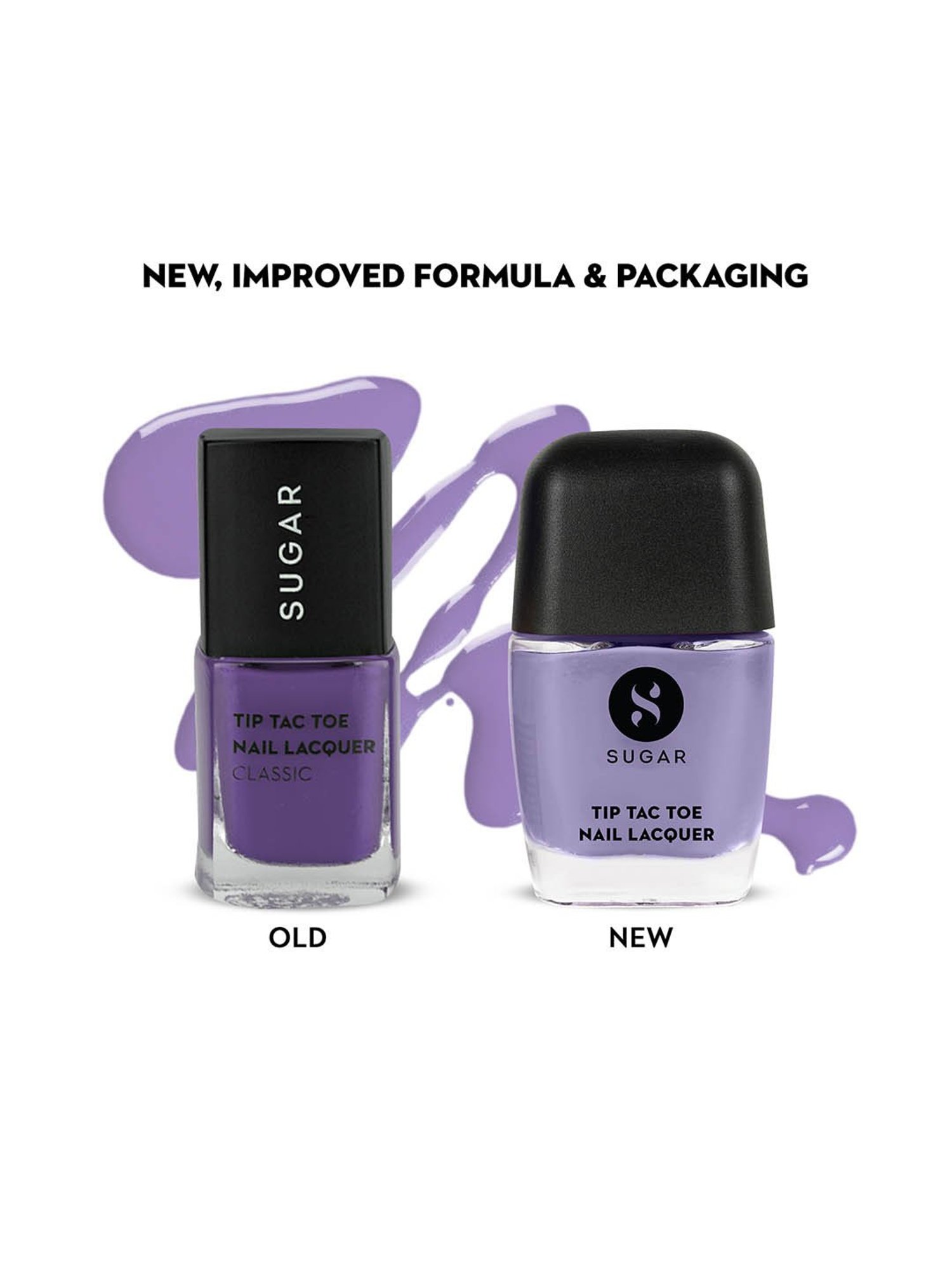 SUGAR Cosmetics Tip Tac Toe Nail Lacquer Classic 11 Lilac Lustre - 9 ml