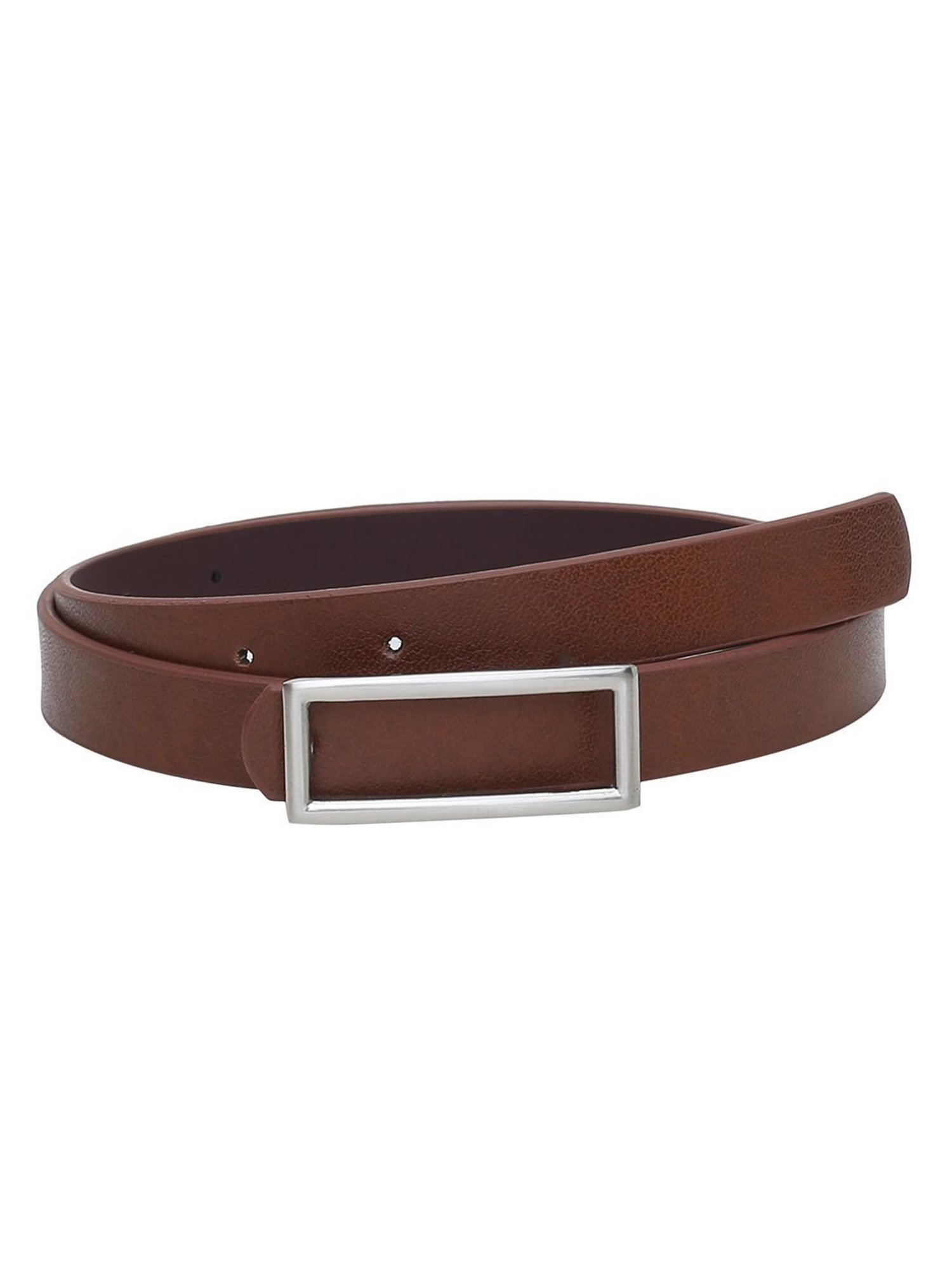 Antony Morato Black Leather Solid Waist Belt