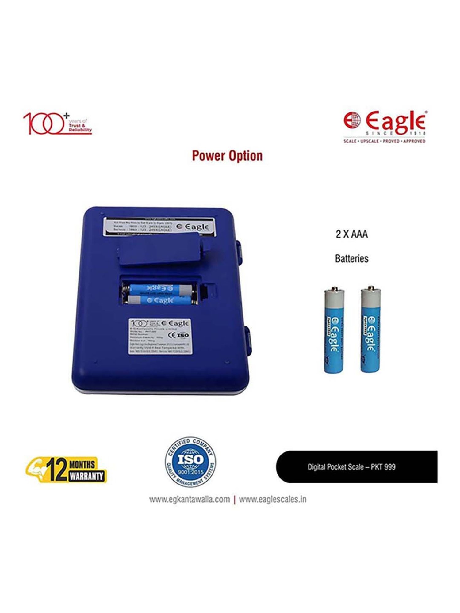 Eagle PKT-999 Digital Weighing Scale, 600 gm Capacity, 0.01 g Accuracy, Weight Machine, Pocket Scale