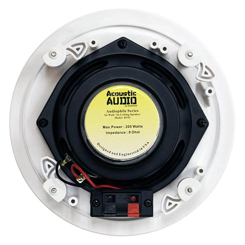 Audio R192 Frameless in Ceilingin Wall 5 Speaker Set 2 Way Home Theater Surround Speakers