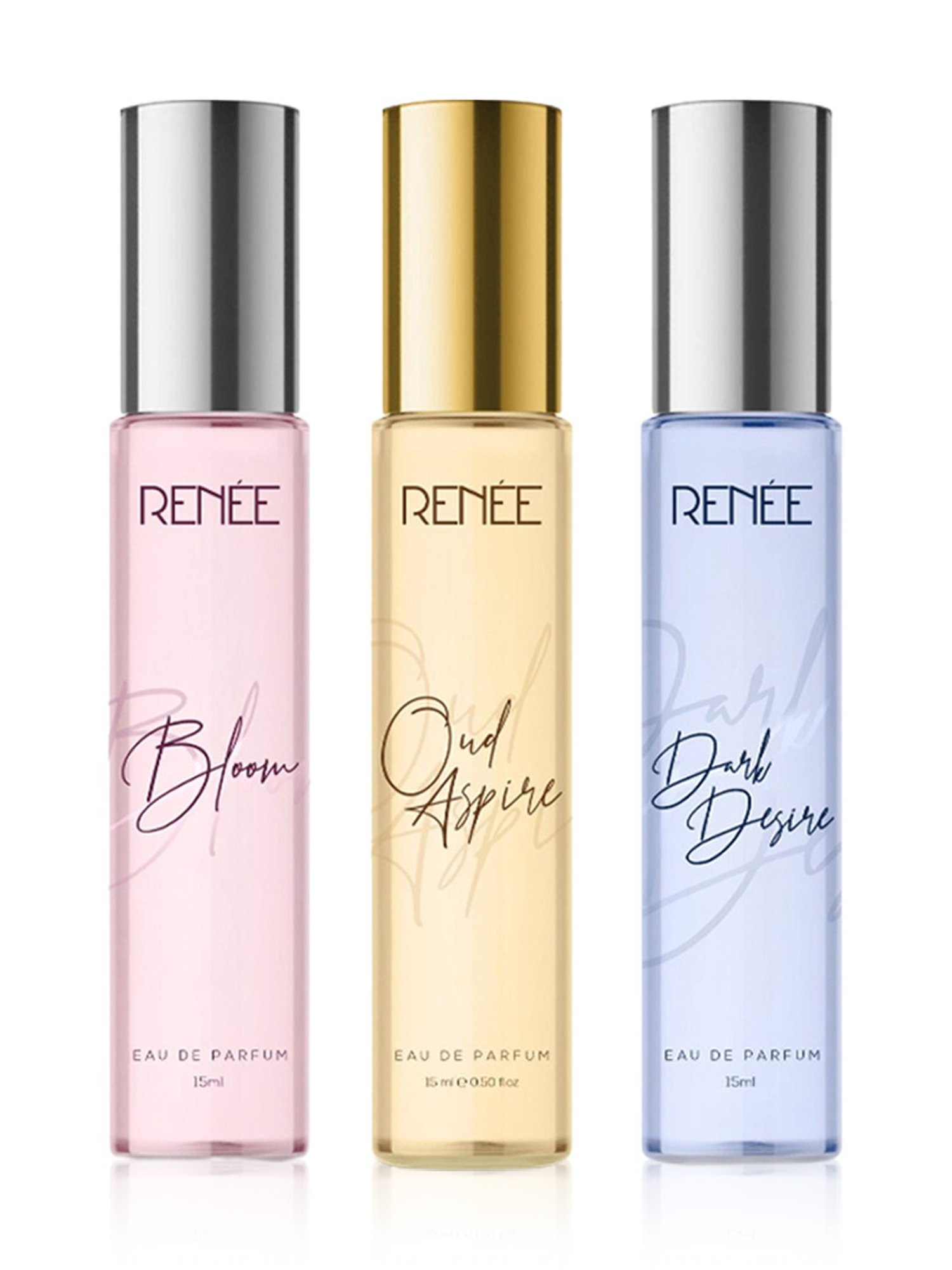 RENEE Bloom, Oud Aspire & Dark Desire Eau de Parfum Combo (15 ml x 3)