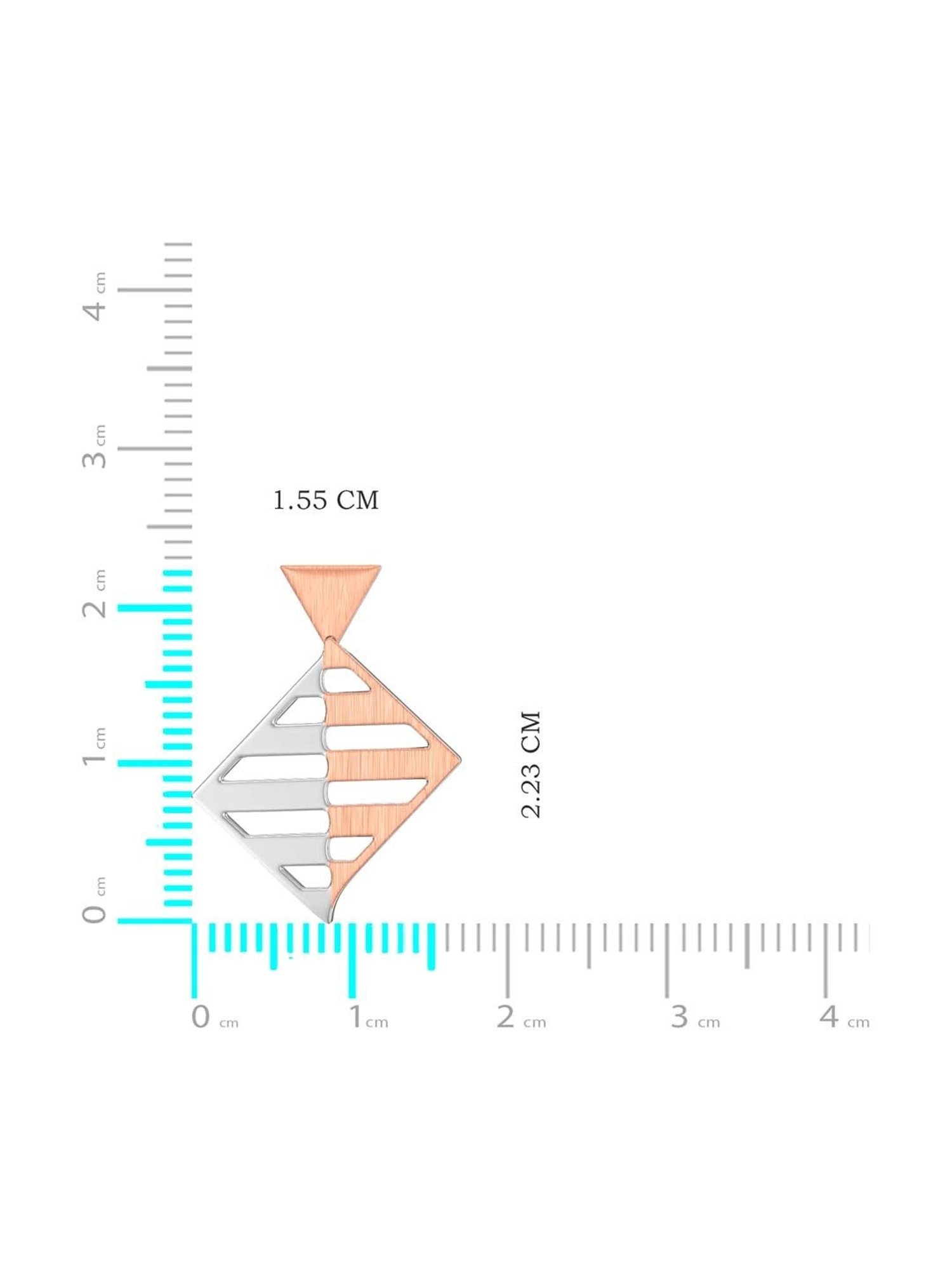 Joyalukkas 950 Platinum Modern Art  Drop Earrings