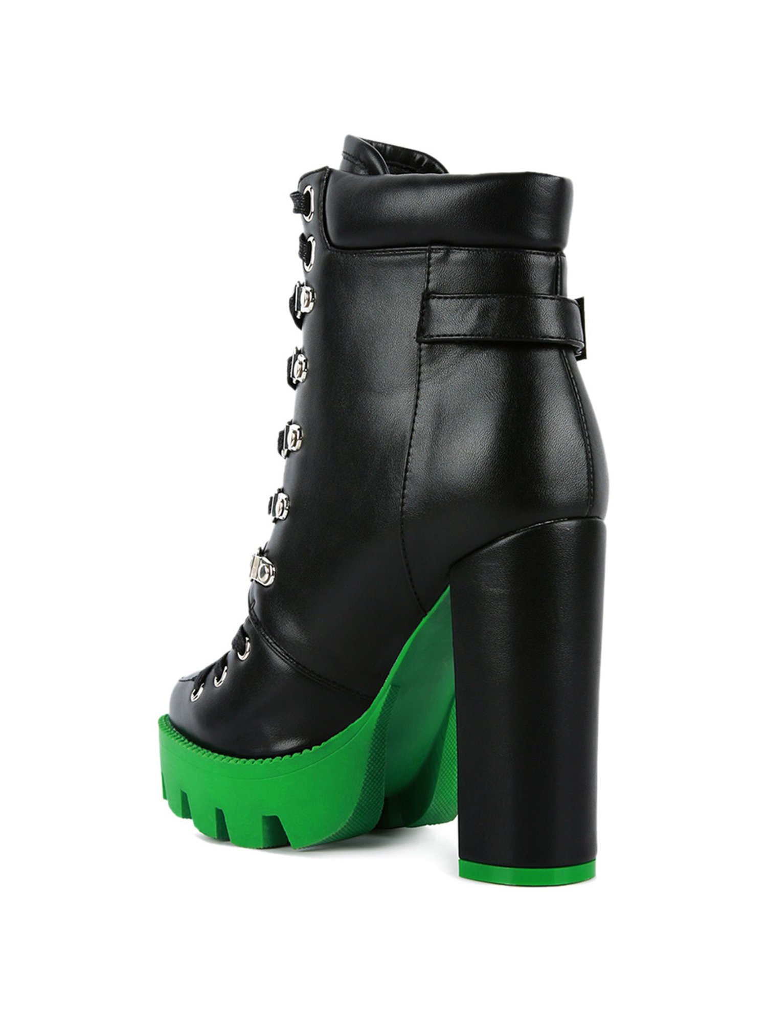 London Rag Women's Black Derby Boots