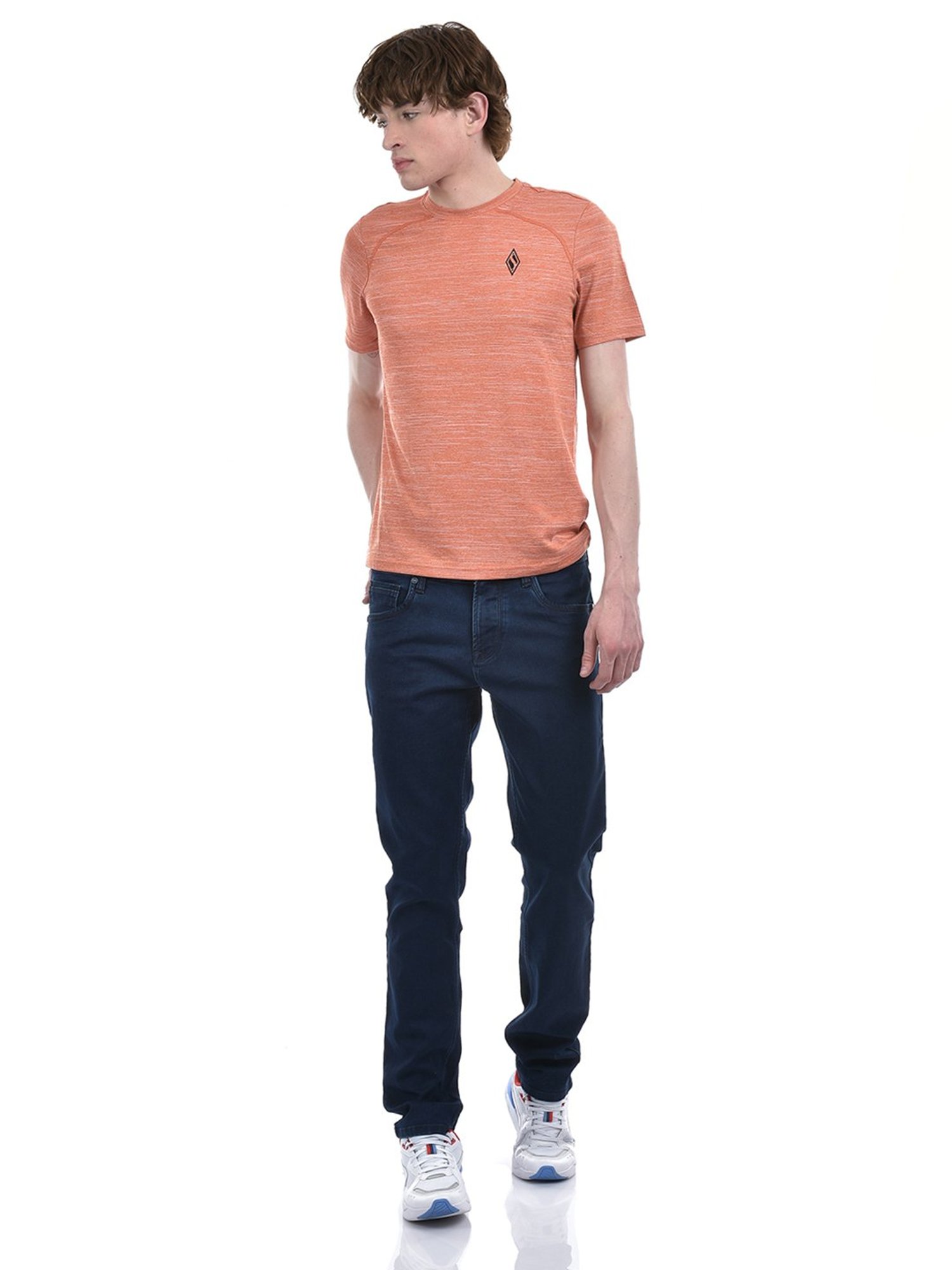 Lawman Pg3 Dark Blue Slim Fit Lightly Washed Jeans