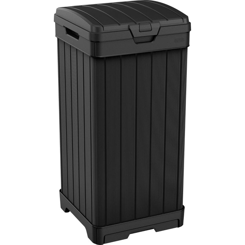 39gal Baltimore Outdoor Resin Trashcan Black - Keter