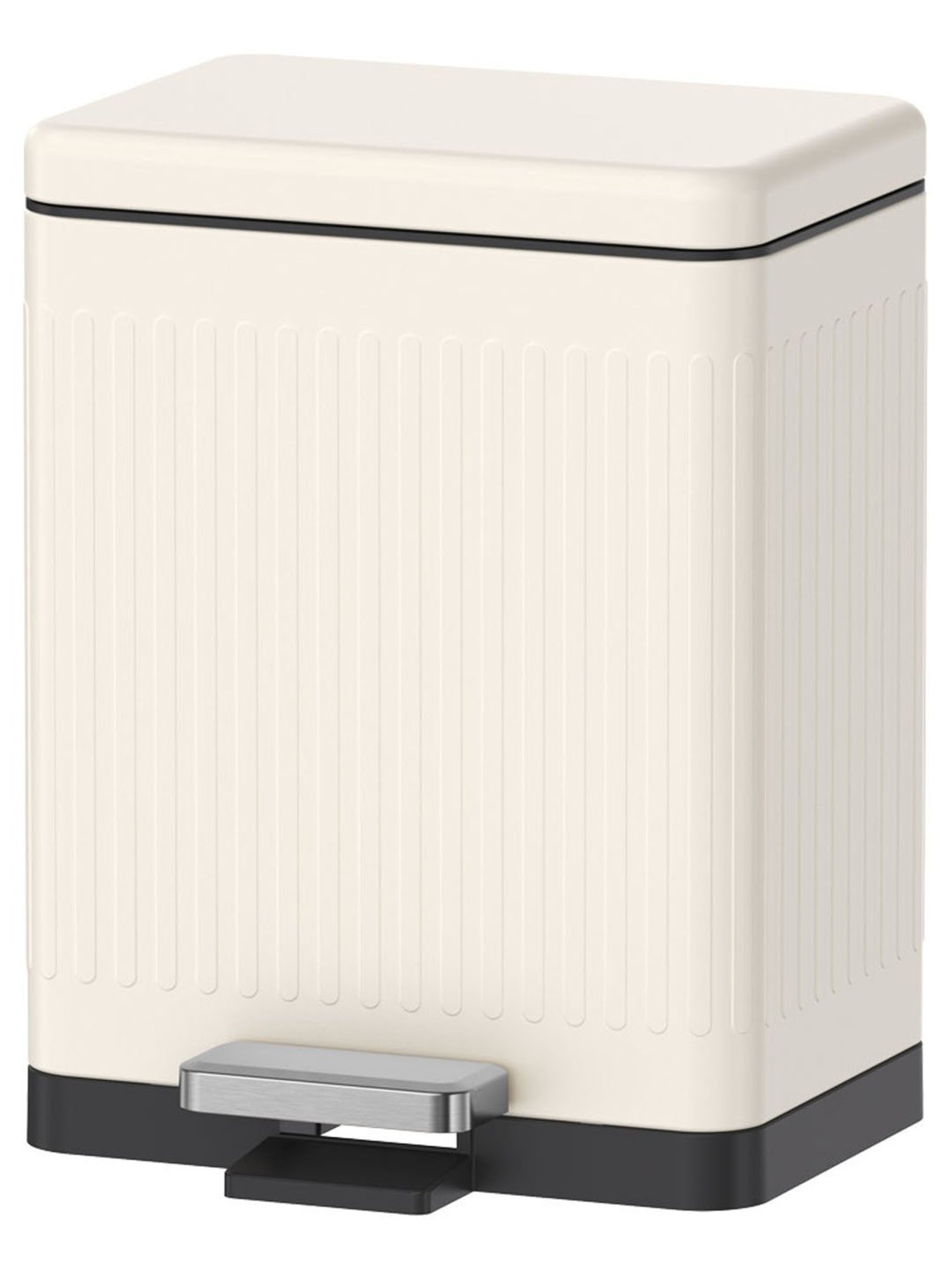 Freelance White Steel Set of 1 Dustbins