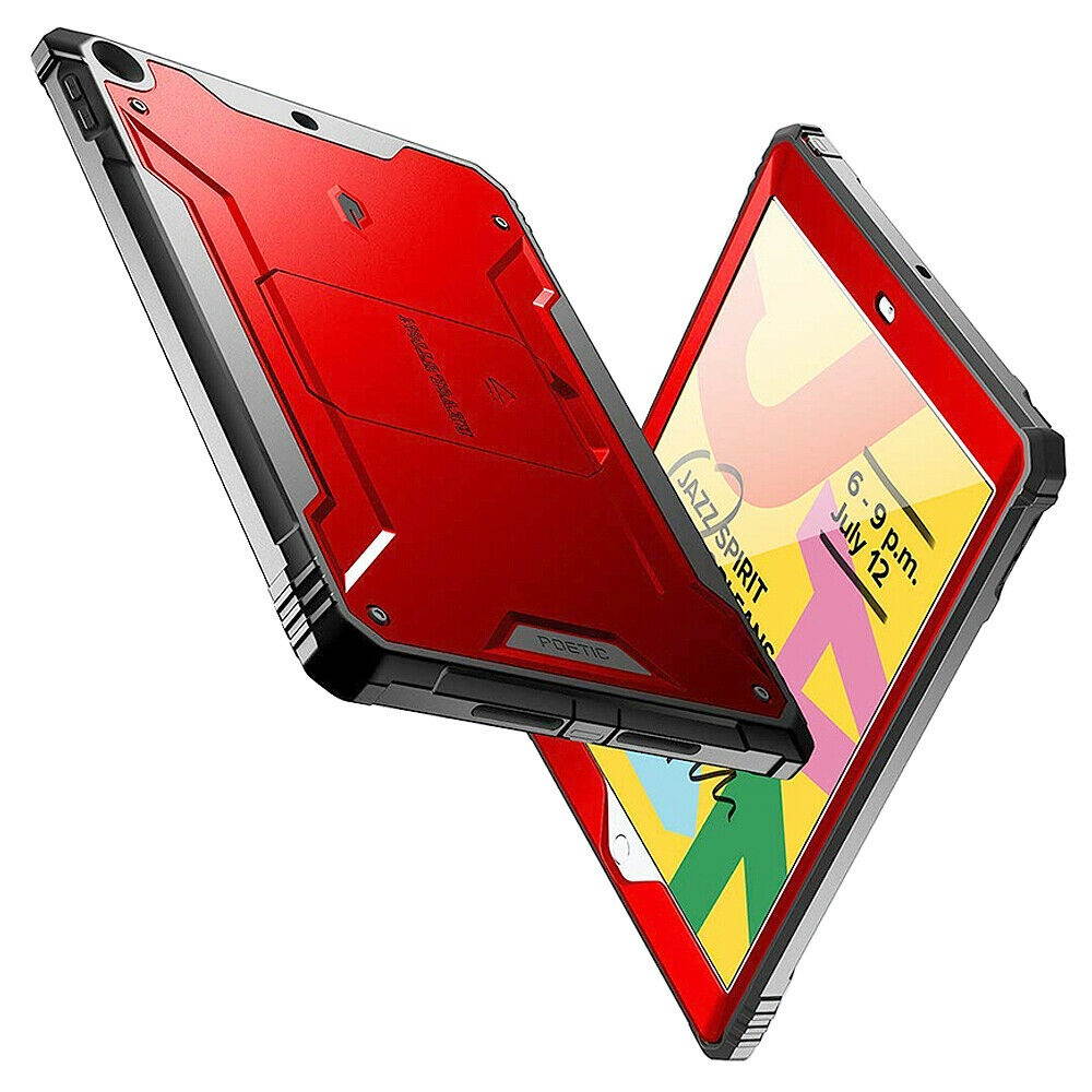 Poetic For iPad 10.2 (2020/2019) Tablet Case,Full Coverage w/stand Cover Red