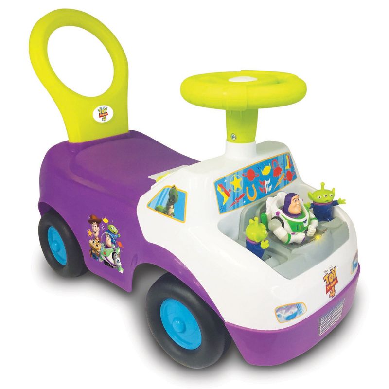 Kiddieland KDL-058743 Toy Story 4 Buzz Lightyear Arcade Activity Ride On Car Toy
