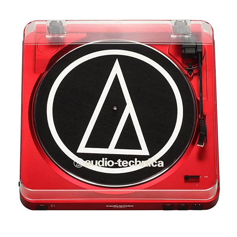 AT-LP60-BT Automatic Bluetooth Belt-Drive Stereo Turntable - Red