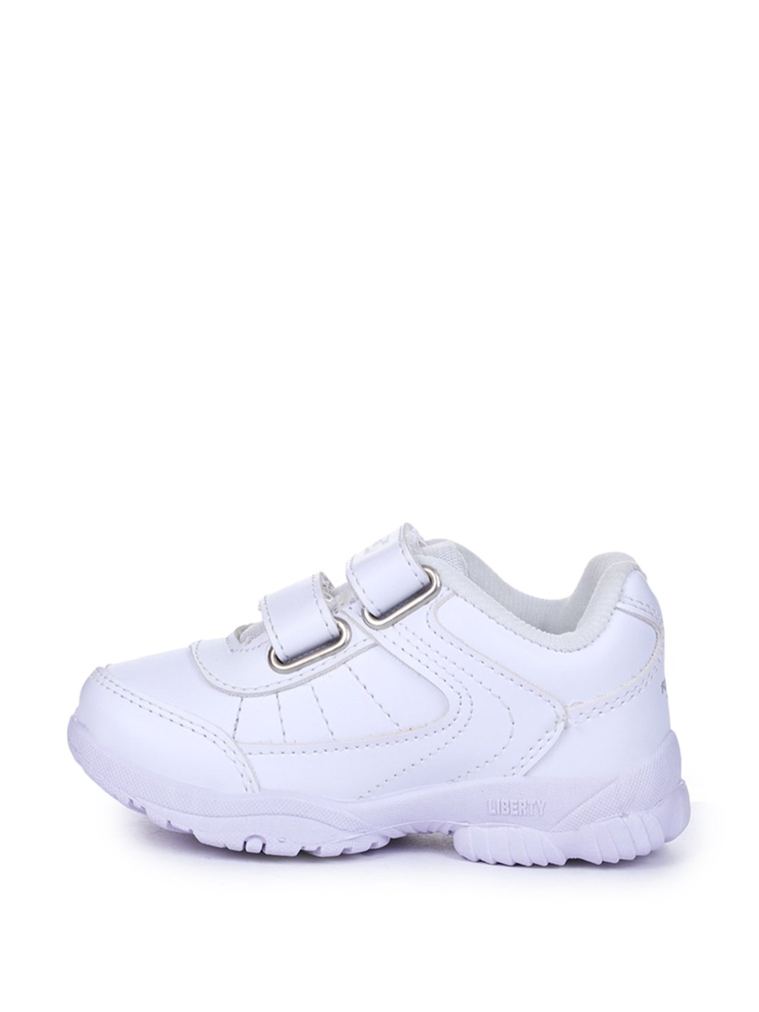Force 10 By Liberty Kids White School Shoes