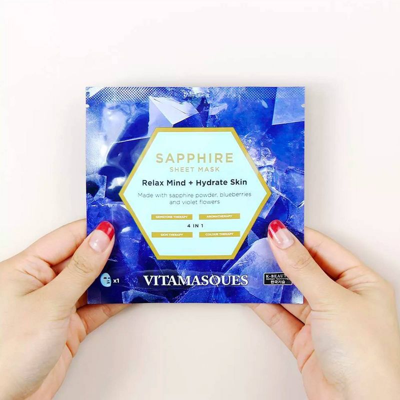 Vitamasques Sapphire Gemstone Sheet Mask - 0.74 fl oz