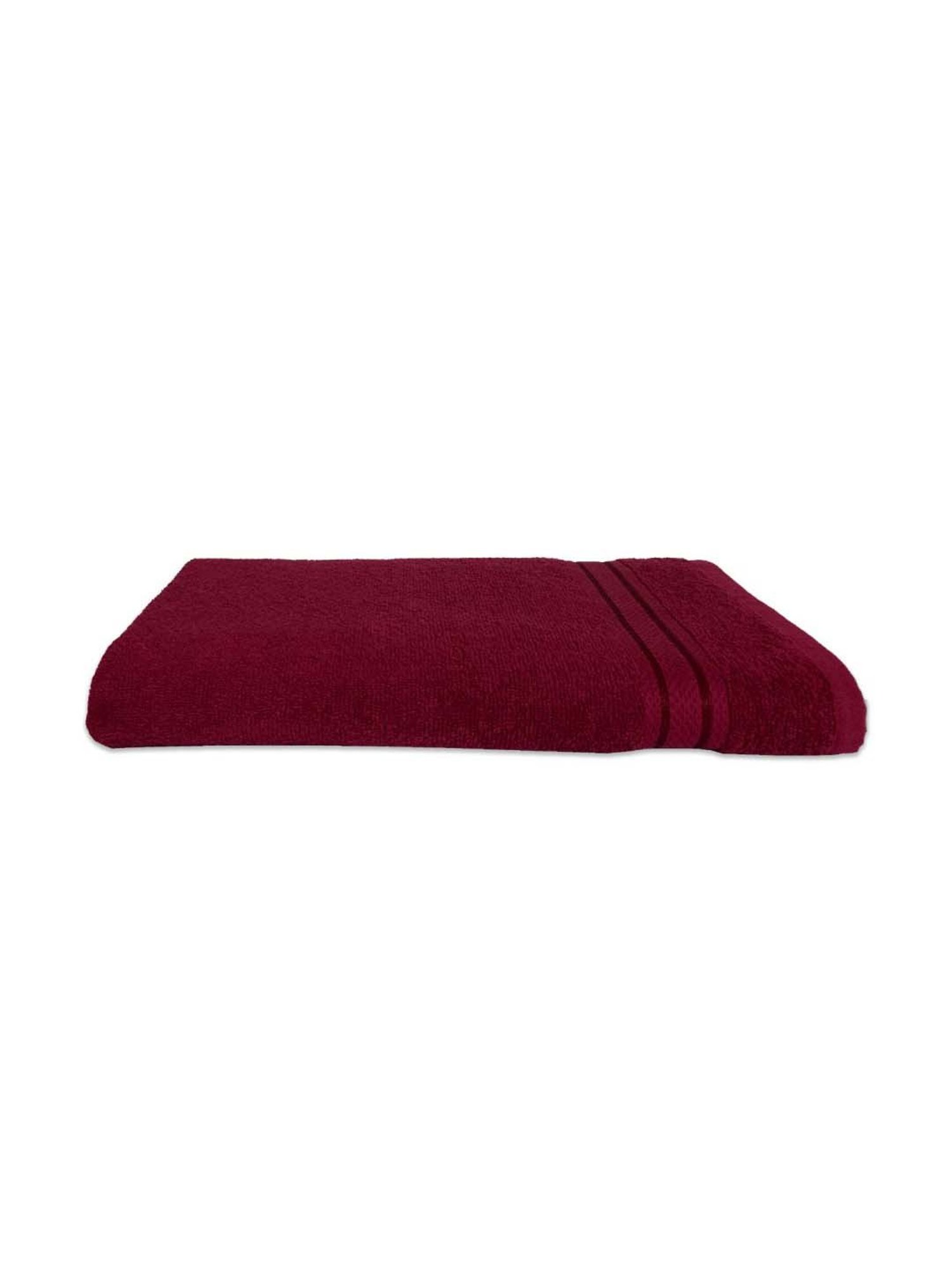 Spaces Day2Day Dark Red Cotton 400 GSM Bath Towel