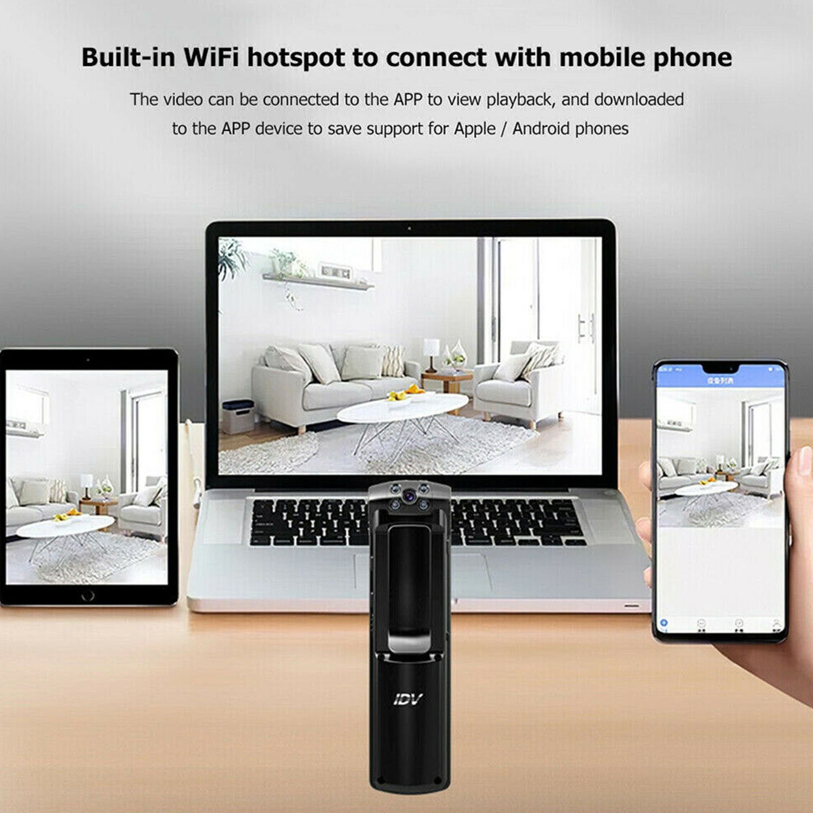 HD 1080P Wifi Camera DVR IR Night Camcorder Cam DVR Police body Camera