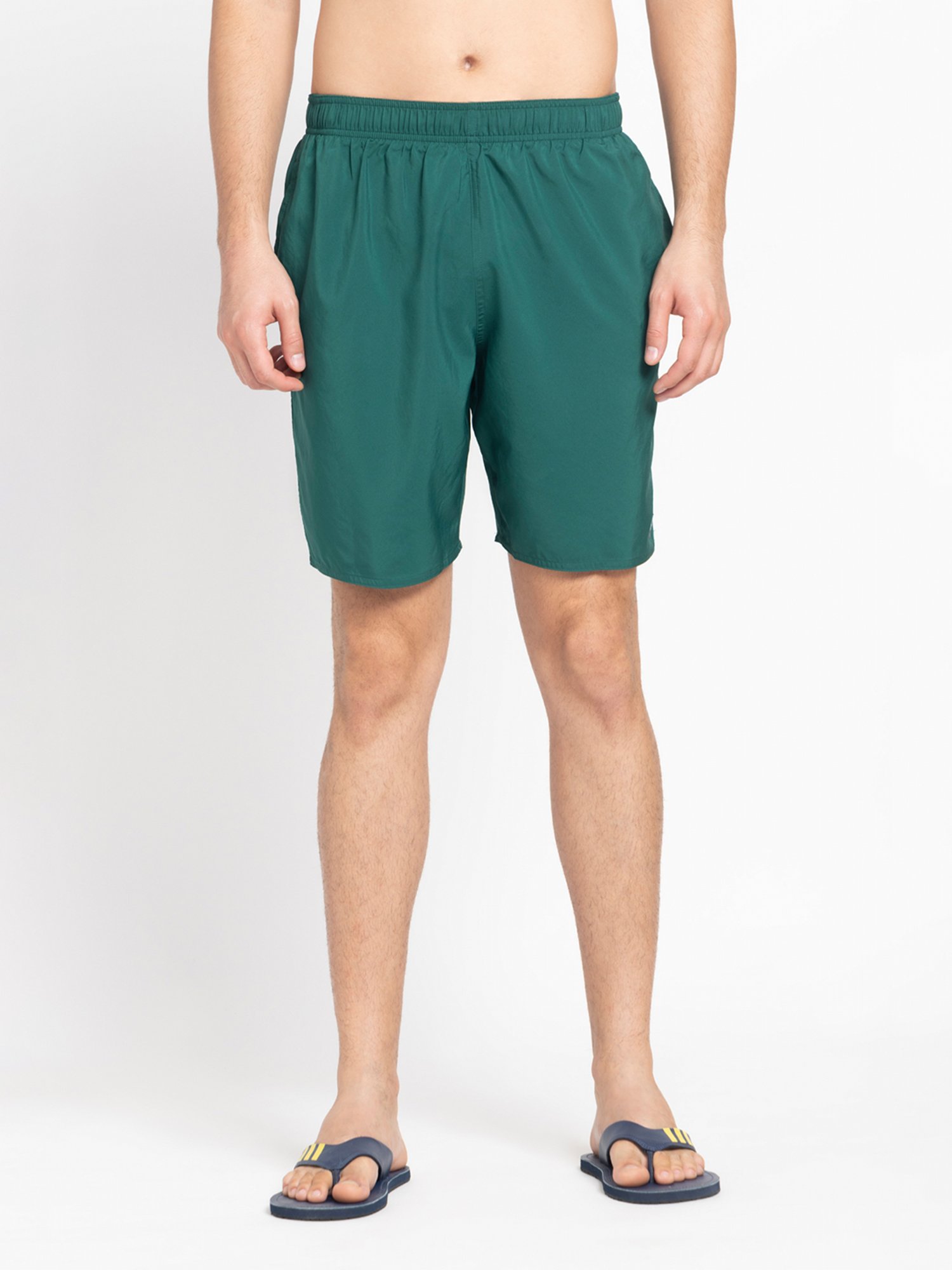 adidas CLX Classics Green Regular Fit Swim Shorts
