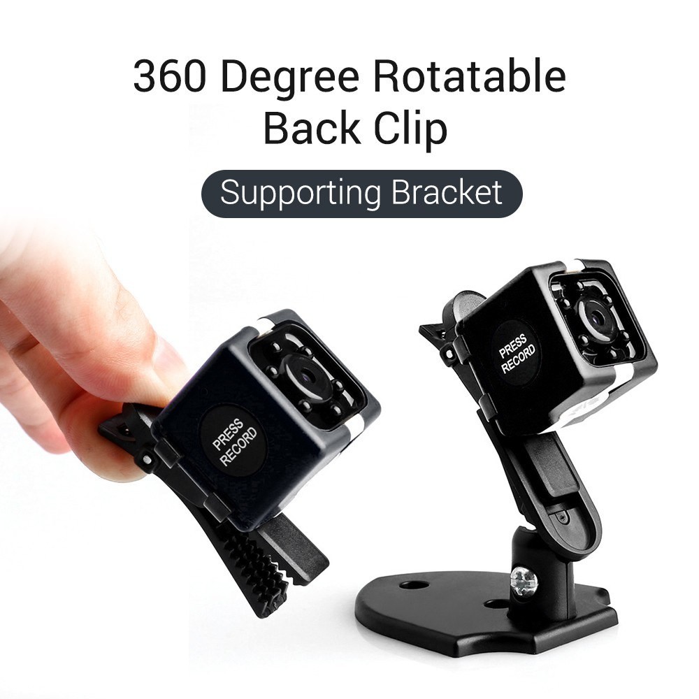 Mini Cube Camera 720P HD IR Night Vision 120&deg; Wide Angle 32GB Extended Memory