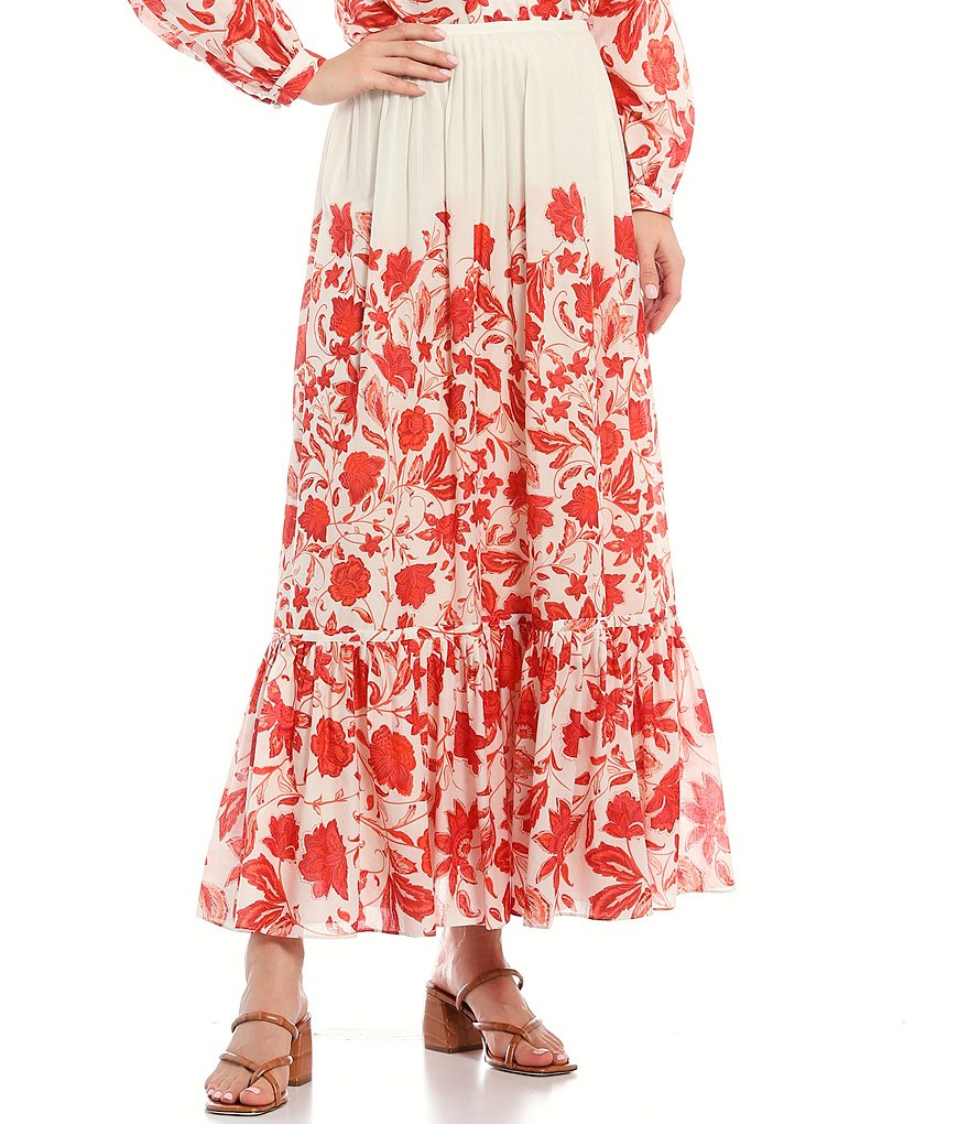 Antonio Melani Lilia Floral Swing Coordinating Maxi Skirt