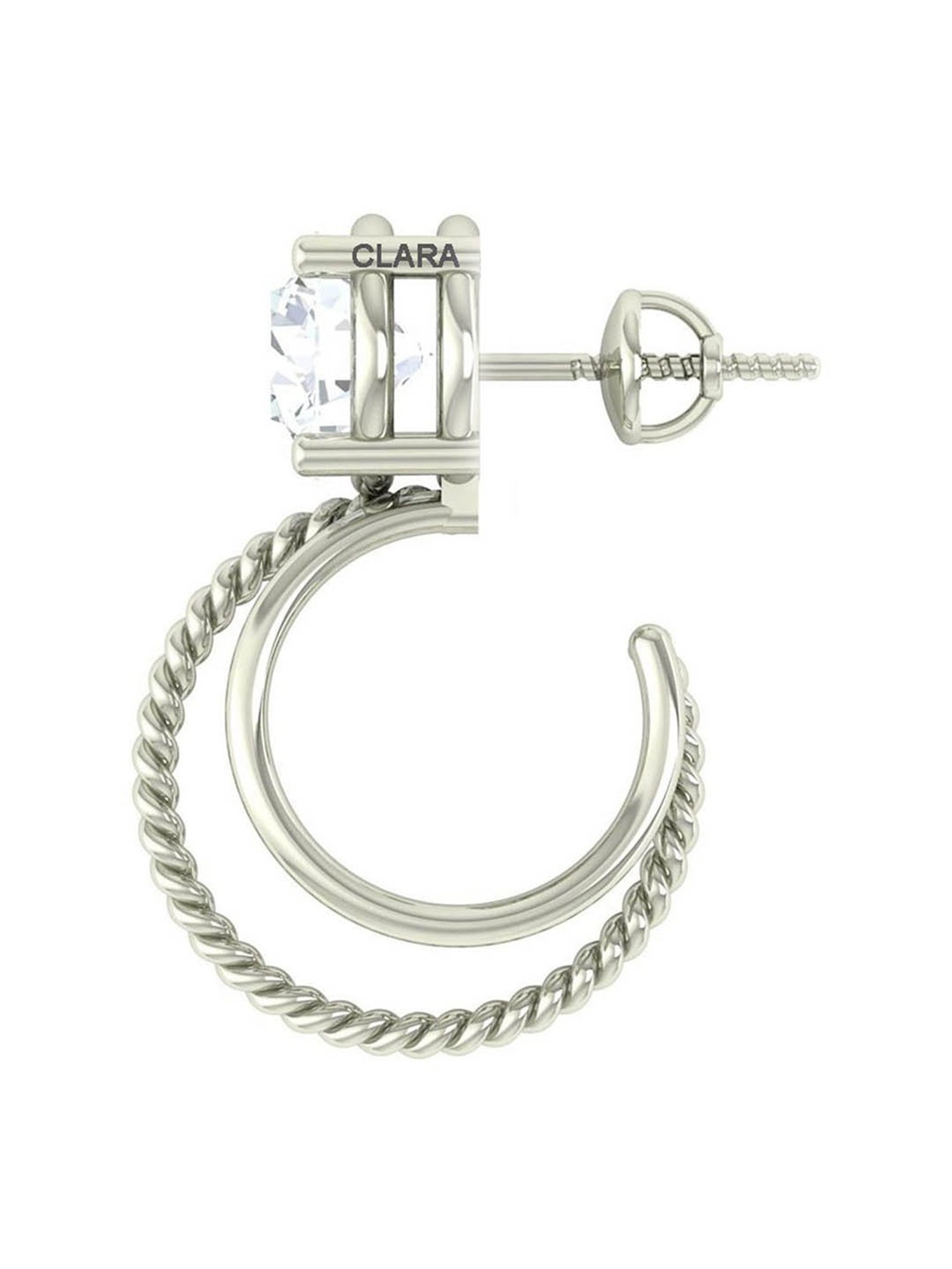 Clara 92.5 Sterling Silver Sophie Earrings for Women