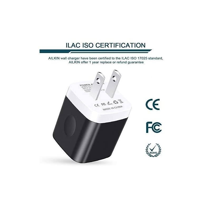 USB Wall Charger Charger Block  21A Multiport Fast Charge Power Brick Cube Replacement for iPad iPhone iPod Samsung Galaxy Huawei HTC LG Nokia or Other Cell Phone Smart Devices