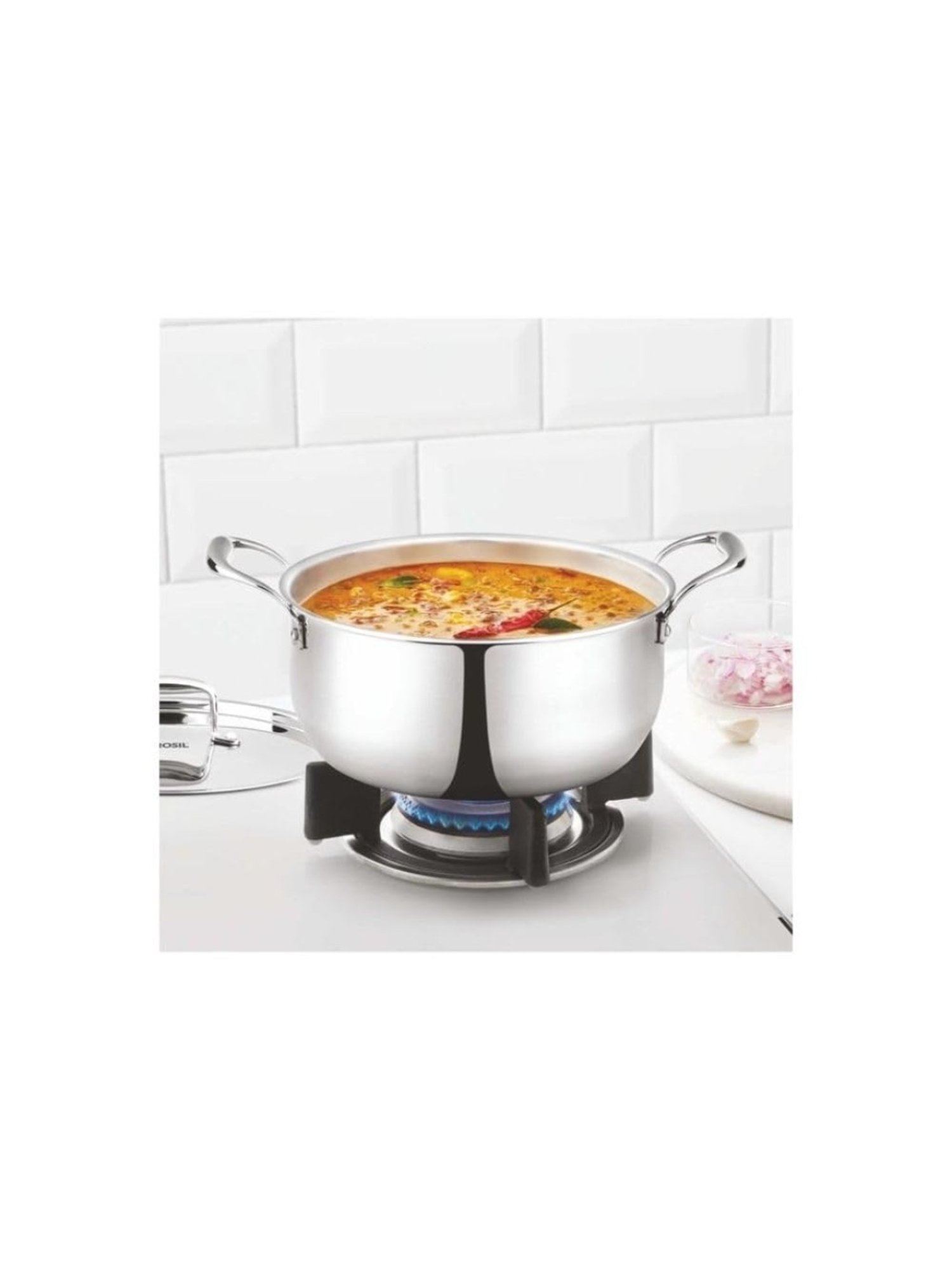 Borosil ?Silver ?Stainless Steel Casseroles