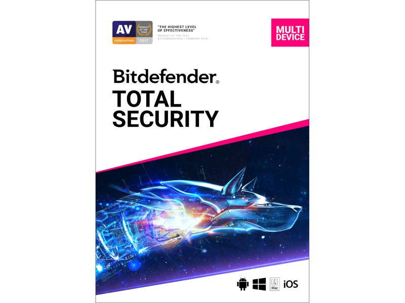 Bitdefender Total Security 2021 - 2 Year / 5PCs - Download